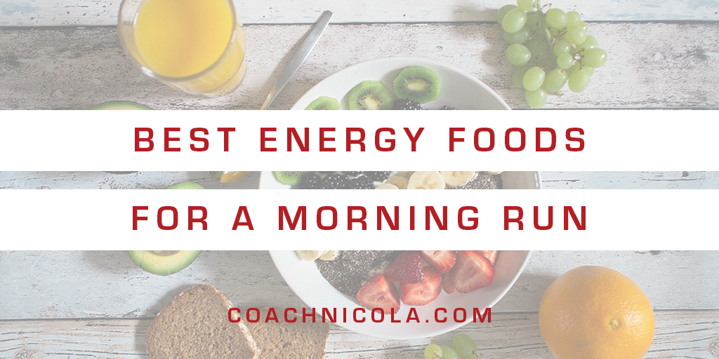 Best Energy Foods for Morning Run. Photo of fruit and breakfast foods